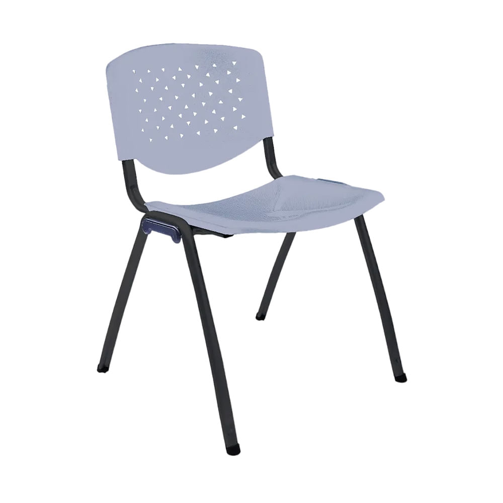 Silla De Oficina Fija Prisma Estructura Negro Color Gris Ofideas