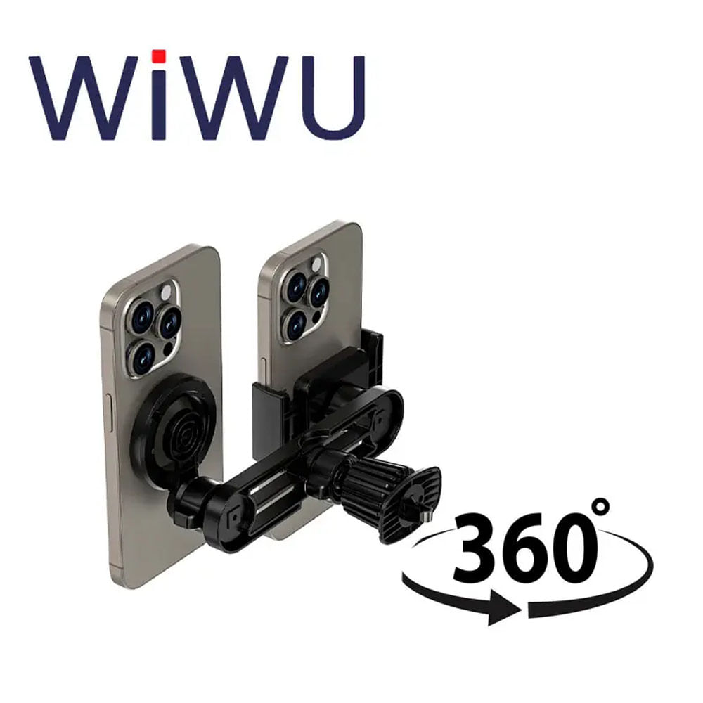 HOLDER AUTO WIWU WI-CH060 DOBLE NEGRO