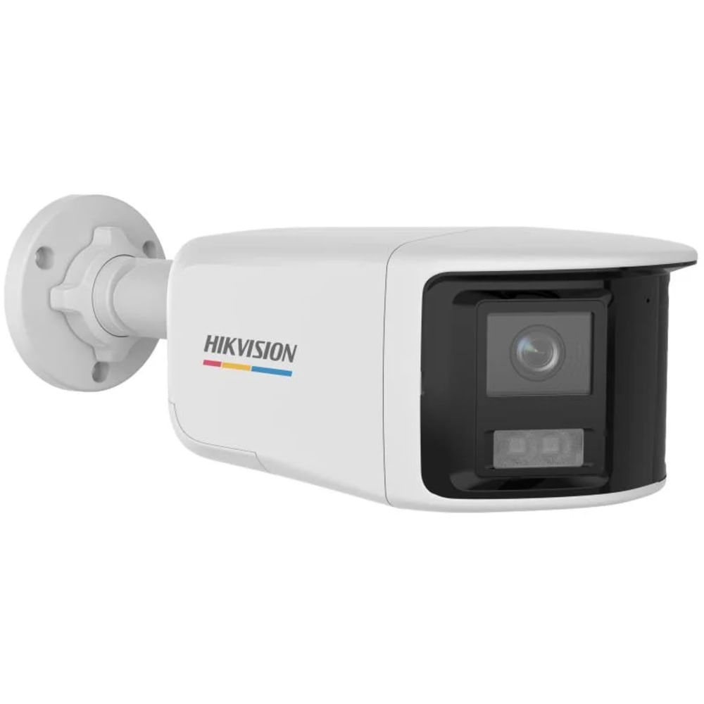Cámara Hikvision DS-2CE12KF3TP-DLS, Doble lente, 180°, 3K, ColorVu, Blanco