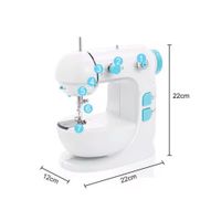 Máquina De Coser Portátil Compacta Mesa Extensible Pedal Control Velocidad AJ340043