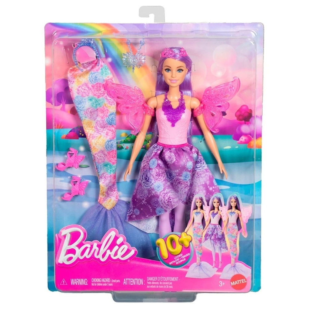 Muñeca Barbie Hada y Sirena 10 Looks
