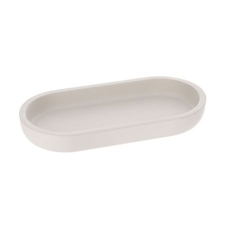 Bandeja para baño Poliresina Oval Beige