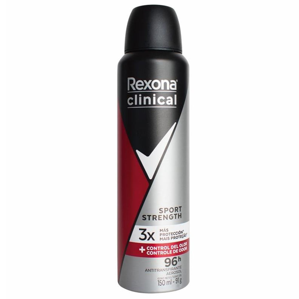 Desodorante para Hombre en Aerosol REXONA Clinical Classic Sport Frasco 150ml