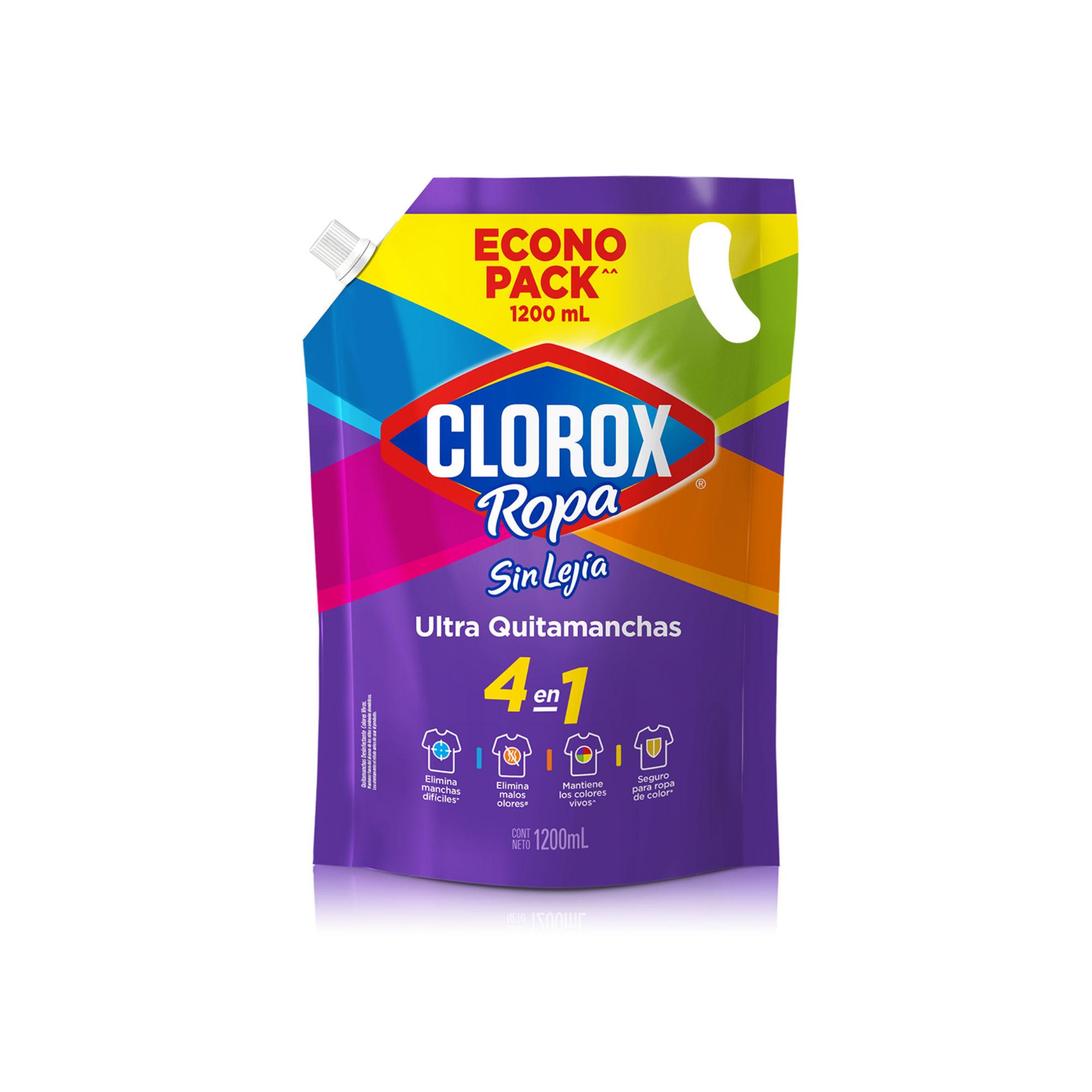 Ultra Quitamanchas Líquido CLOROX Ropa de Color Doypack 1.2L