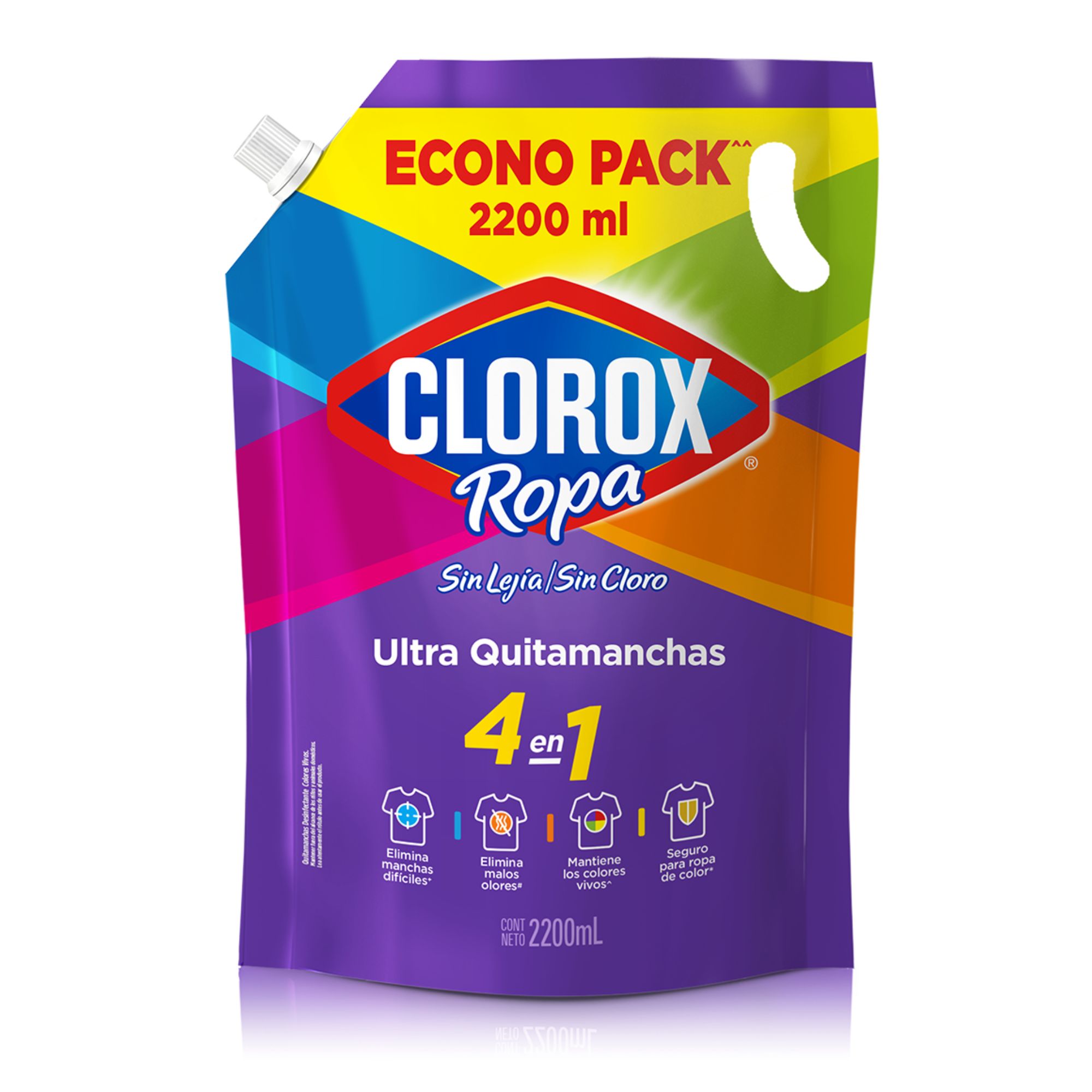 Ultra Quitamanchas Líquido CLOROX Ropa de Color Doypack 2.2L