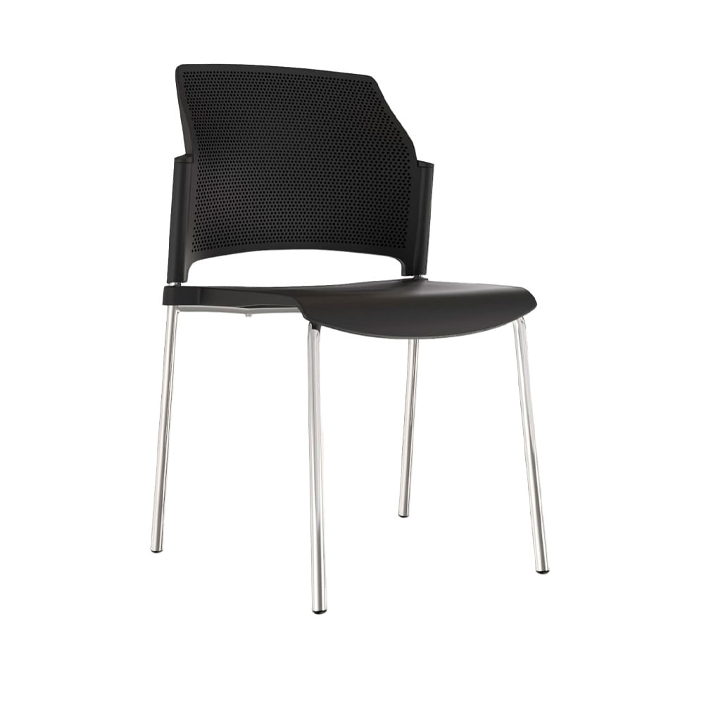 Silla De Oficina Fija Zyle Negro Ofideas