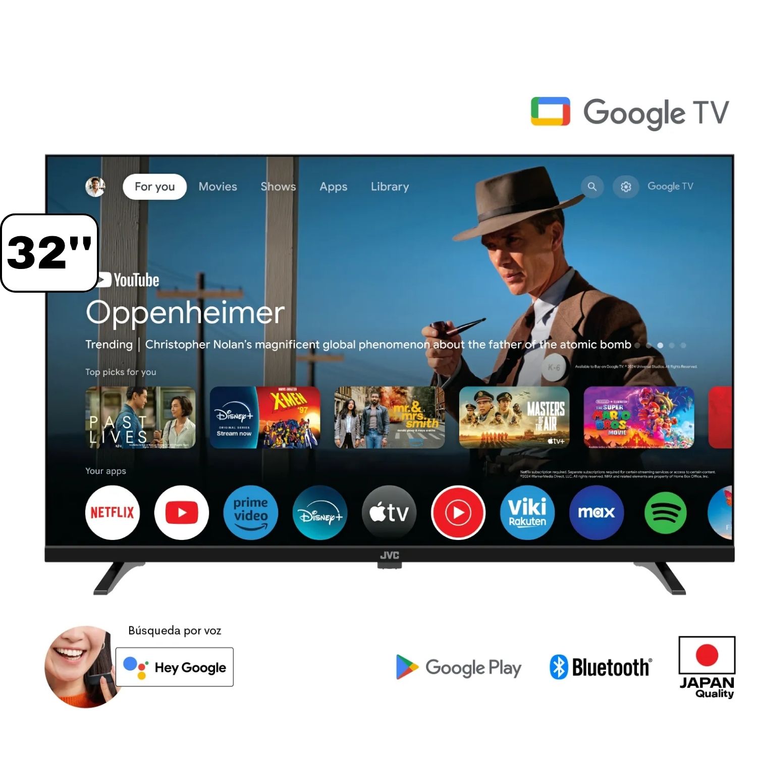 TELEVISOR JVC LED 32 LT-32KM148 HD GOOGLE TV OS