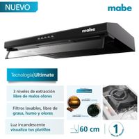 Campana Extractora Mabe CMU6020PB0 60cm Negro