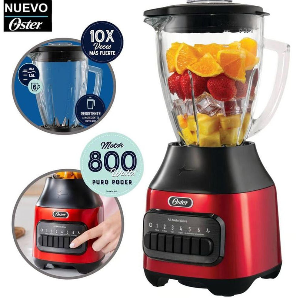 Licuadora Oster BLSTPEG-CPB 6 velocidades 800 watts 1.5L