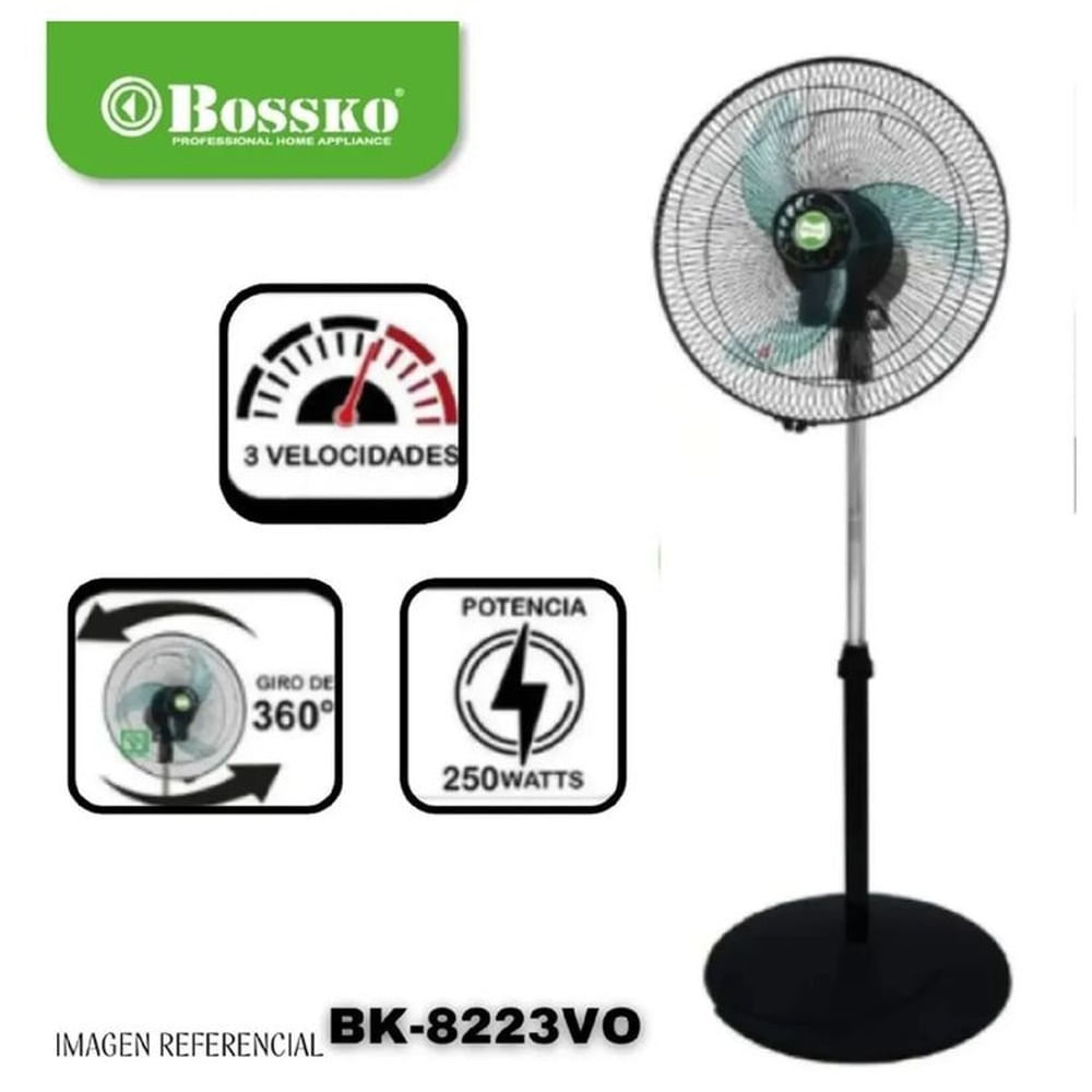 Ventilador Bossko Orbital 16" 2 en 1 - BK-8223VO - VERDE