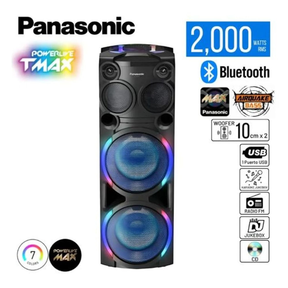 EQUIPO DE SONIDO PANASONIC 2000W ONE BOXSC-TMAX50PUK