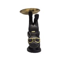 Adorno Decorativo de Perro Moderno con Detalles Dorados - Adorno Elegante para Sala Regalo Ideal