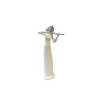 Escultura Decorativa Mujer con Violín - Adorno Elegante para Sala Regalo Ideal