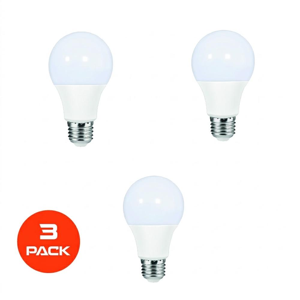 Pack 3 Focos LED 12W Luz Calida ExtraLED E27 3000K Bajo Consumo