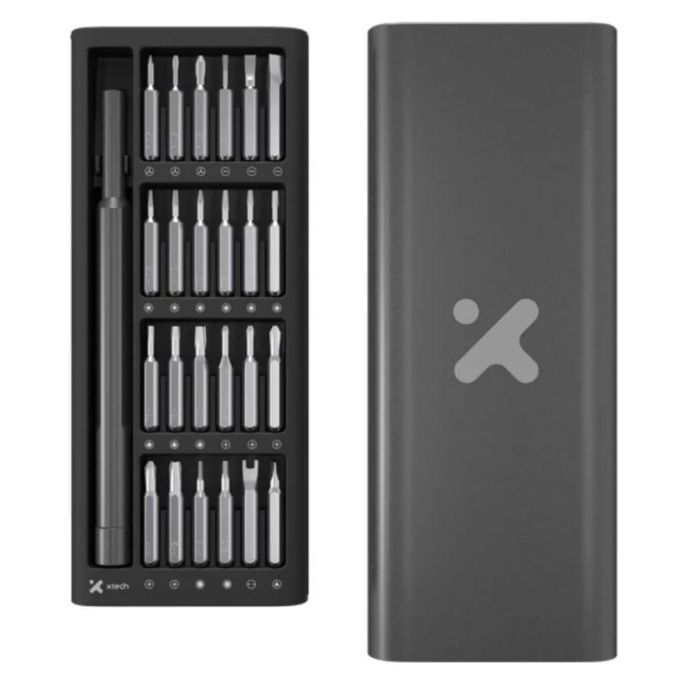 Kit de Destornillador herramientas de Precisión 25 en 1 Puntas Intercambiables XTA-820