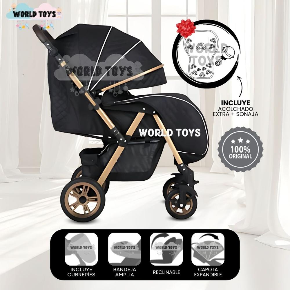 Coche Cuna de Lujo VALEN PRO Limited Edition Black