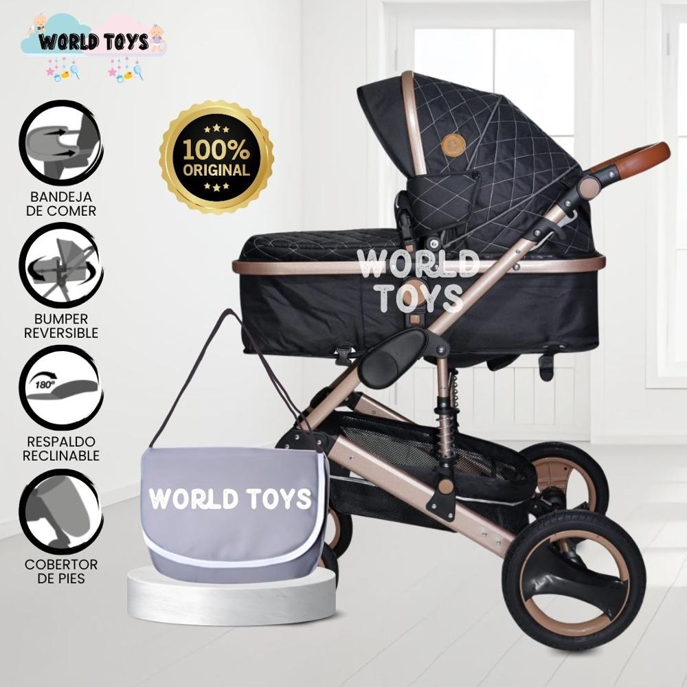 Coche Moisés Travel System de Lujo KENNEDY Edición Limitada Black