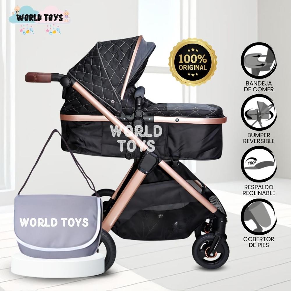 Coche Moisés Travel System de Lujo KENNEDY II Edición Limitada Black