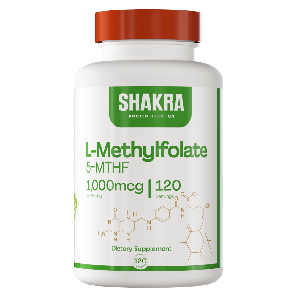 SHAKRA METHYL FOLATE METIL FOLATO 120 CAPSULAS