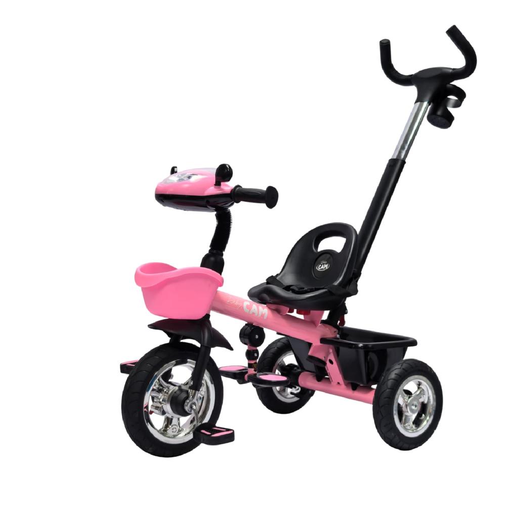 Triciclo saibot baby cam bluetooth rosado