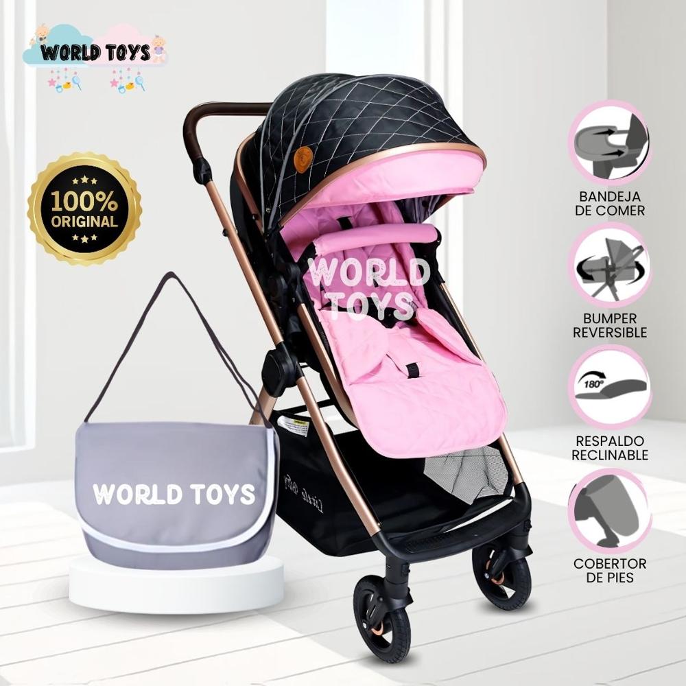 Coche Moisés Travel System de Lujo KENNEDY II Edición Limitada Pink