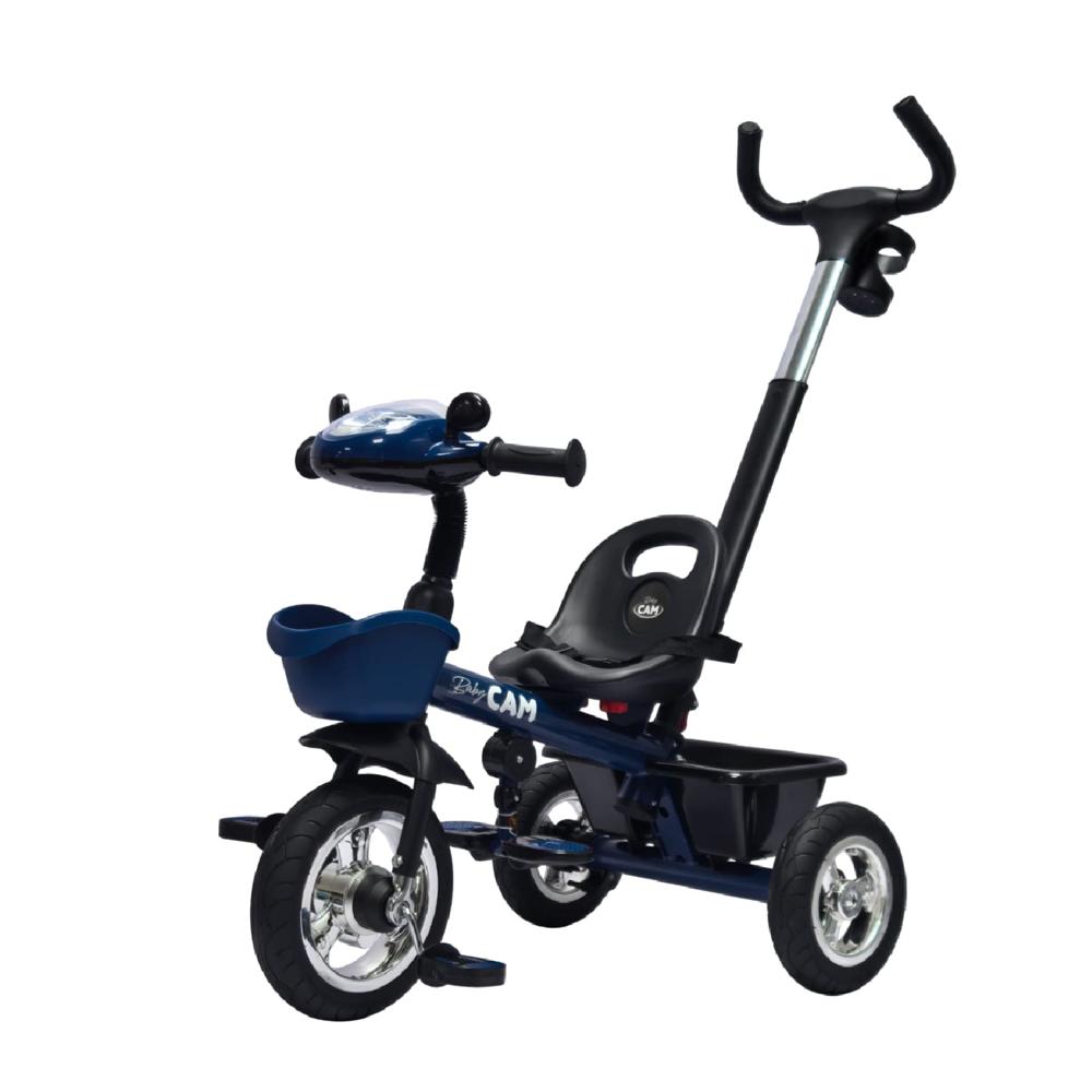 Triciclo para bebe saibot baby cam bluetooth azul