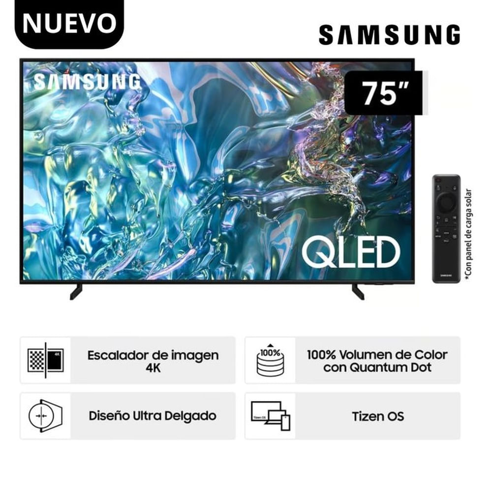 Televisor Samsung 75 QLED UHD 4K Smart QN75Q60DAGXPE
