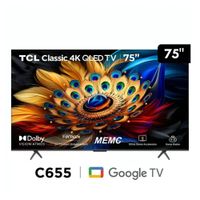 Televisor TCL QLED 75"" Smart TV Ultra HD 4K Año 2024 75C655