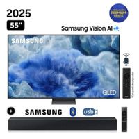 Televisor Samsung QLED 55 Visión AI Smart TV QN55Q8F + Soundbar HW-B400F