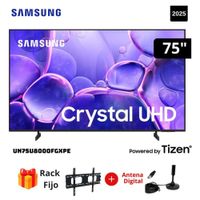 Televisor 75 Crystal Uhd U8000f Smart Tv 2025 + Rack + Rack Fijo