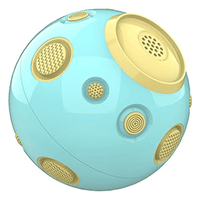 Pelota Estimulador de Juegos para Mascota con Sonido Color Turquesa y Amarillo