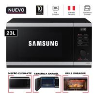 Horno Microondas Samsung 23 Lts con Dorador Grill MG23DG4524ATPE