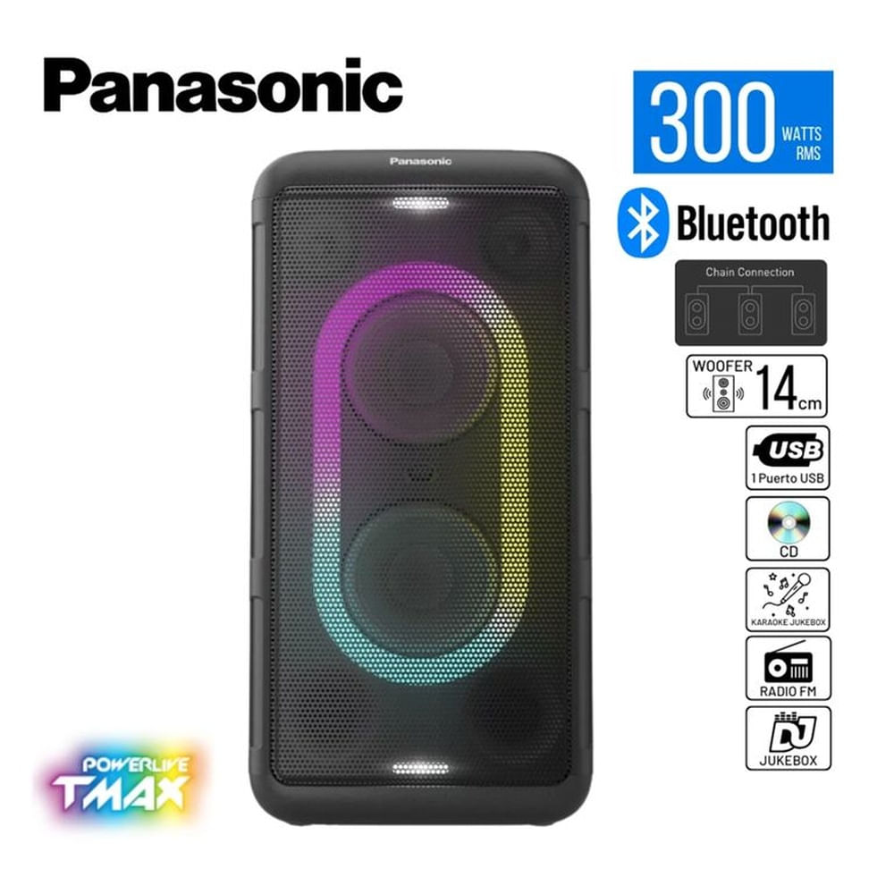 Equipo de Sonido Panasonic SC-TMAX15 con Bluetooth 300w Negro