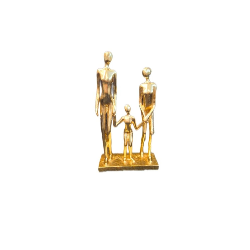 Adorno Decorativo Familia Dorada - Adorno Elegante para Sala Regalo Ideal