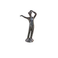 Adorno Decorativo “Rey del Pop” Estilo Artístico Cromado - Adorno Elegante para Sala Regalo Ideal
