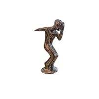 Adorno Decorativo “Rey del Pop” Figura Artística Cromada - Adorno Elegante para Sala Regalo Ideal
