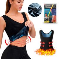 Sweat Shaper Camiseta Reductora Adelgazadora Faja Térmica Sauna Para Mujer