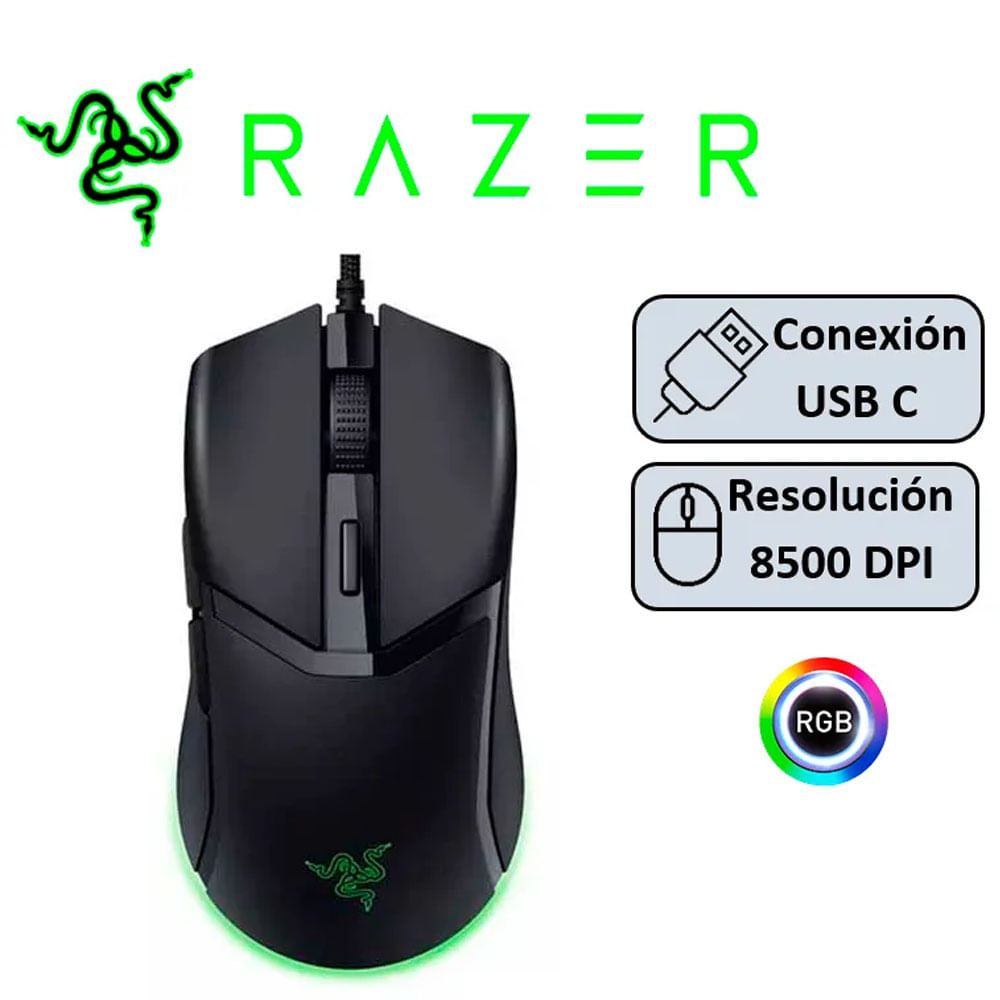 MOUSE RAZER COBRA 8500 CHROMA NEGRO