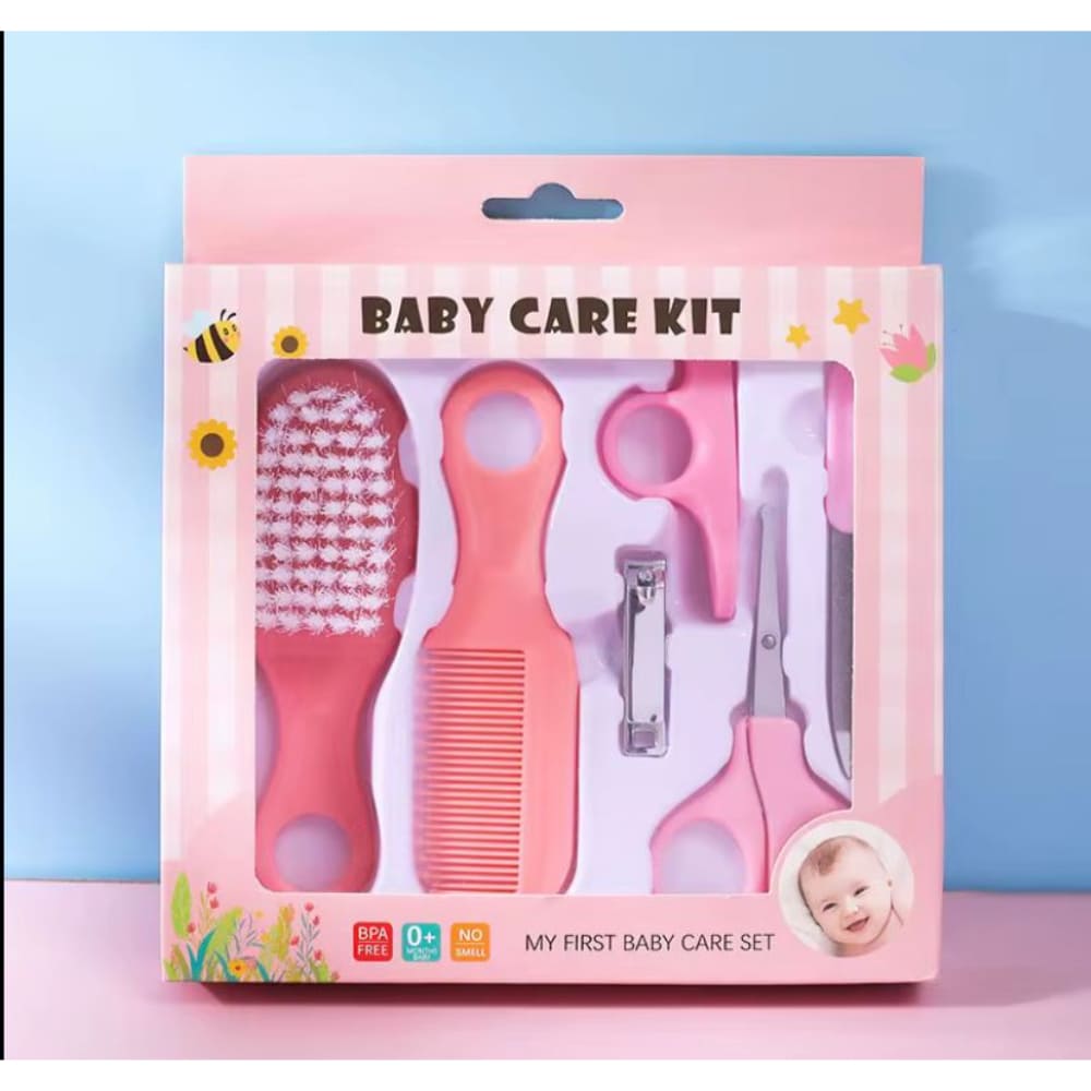 Set Cuidado Bebé Estuche Completo Organizador Manicure Cepillo Peine Tijera