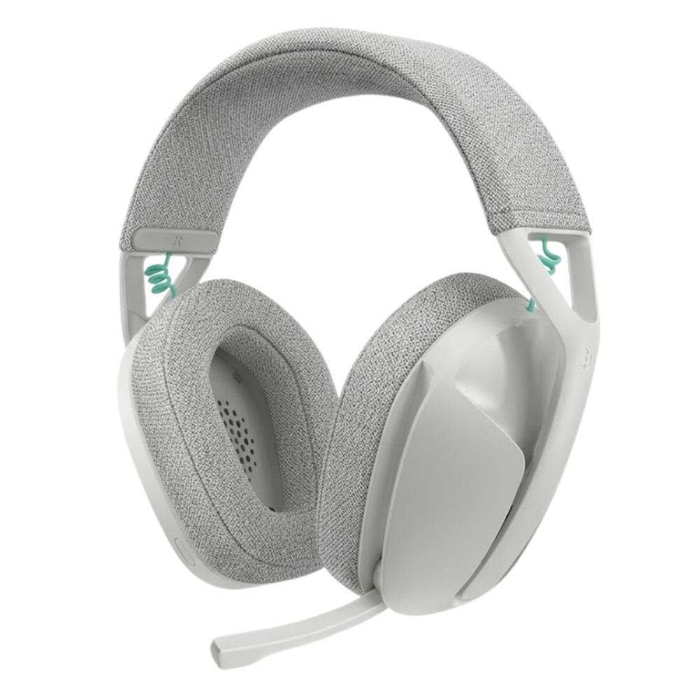 Audifono Logitech G321 con micrófono inalámbrico Lightspeed color blanco