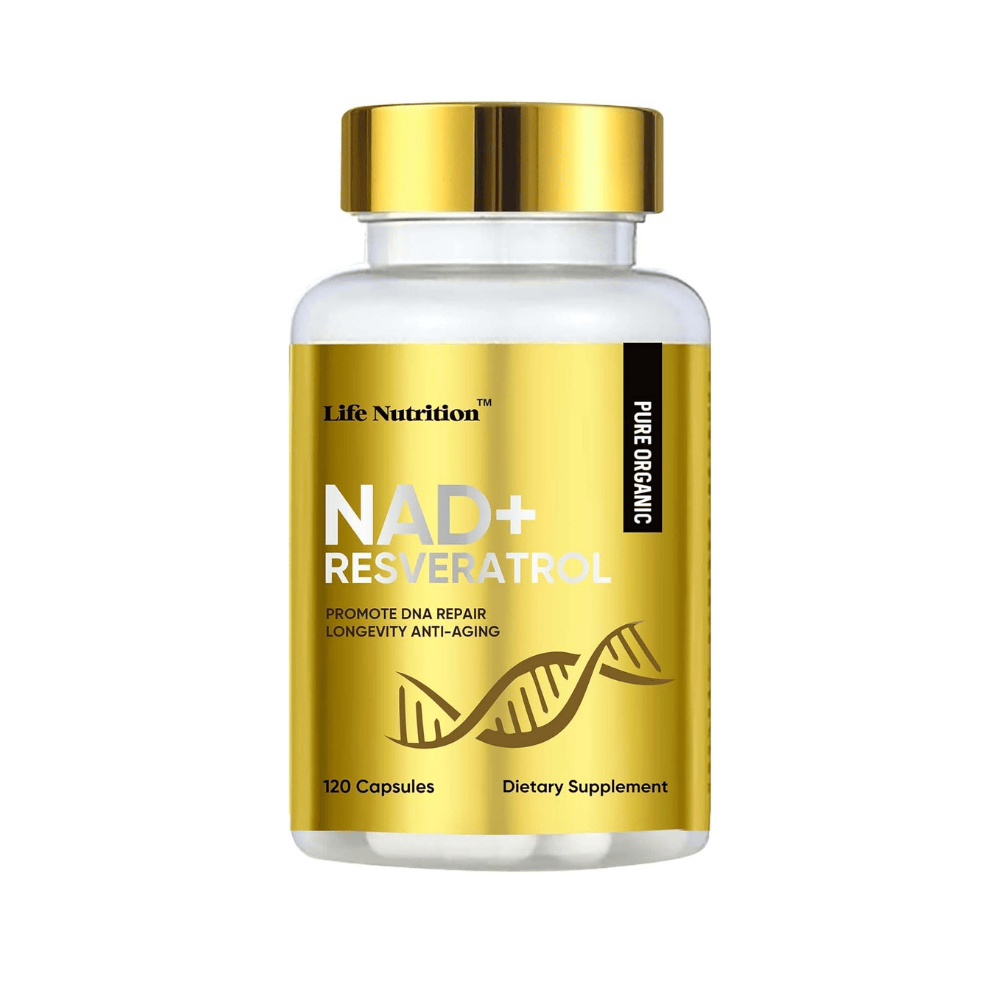Suplemento NAD 2000mg con Resveratrol Life Nutrition  Energía Celular antienvejecimiento