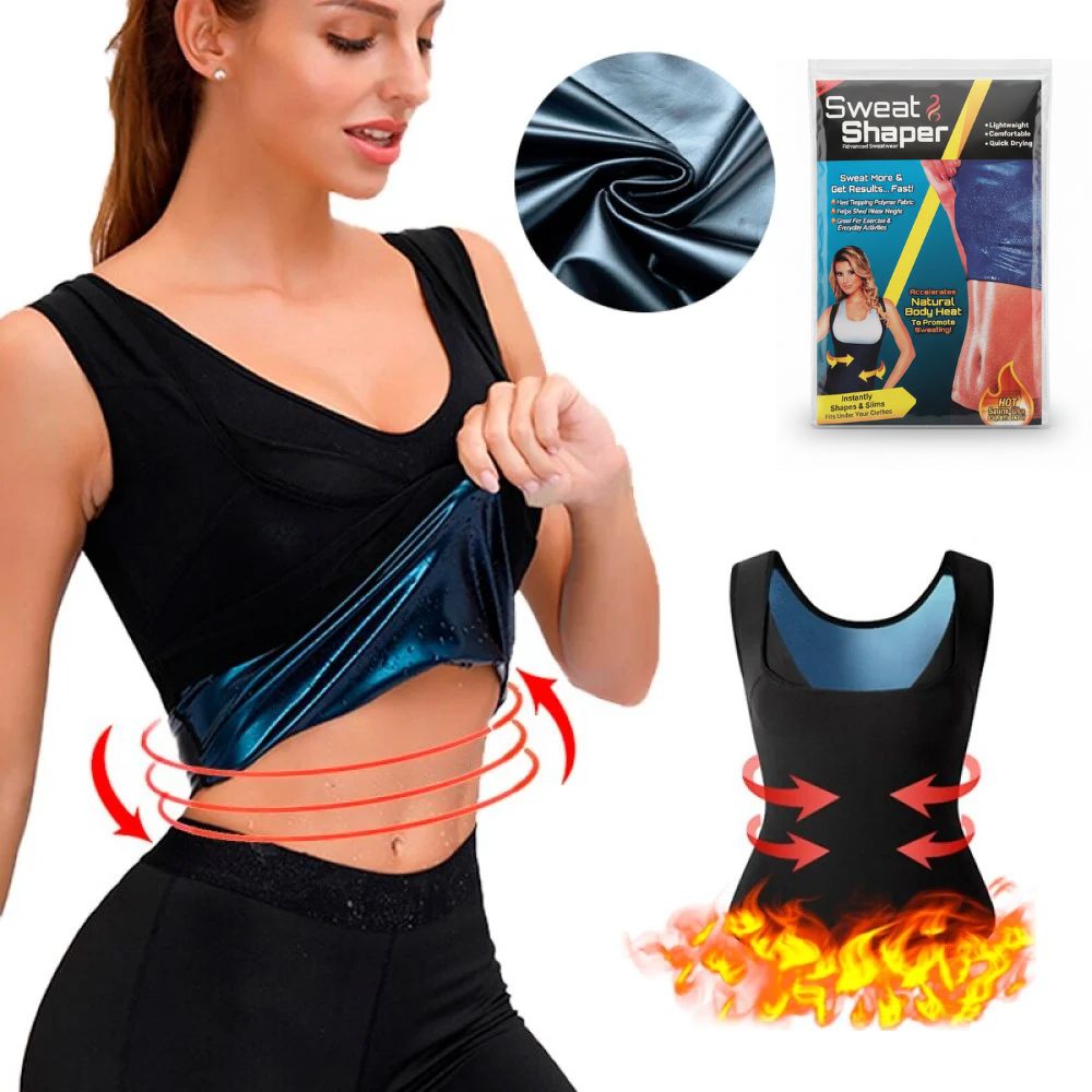 Sweat Shaper Camiseta Reductora Adelgazadora Faja Térmica Sauna Para Mujer