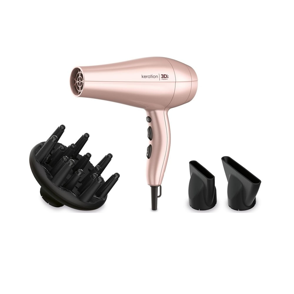 Secadora de cabello GA.MA Italy3D Therapy Diva 3D Keration rosa
