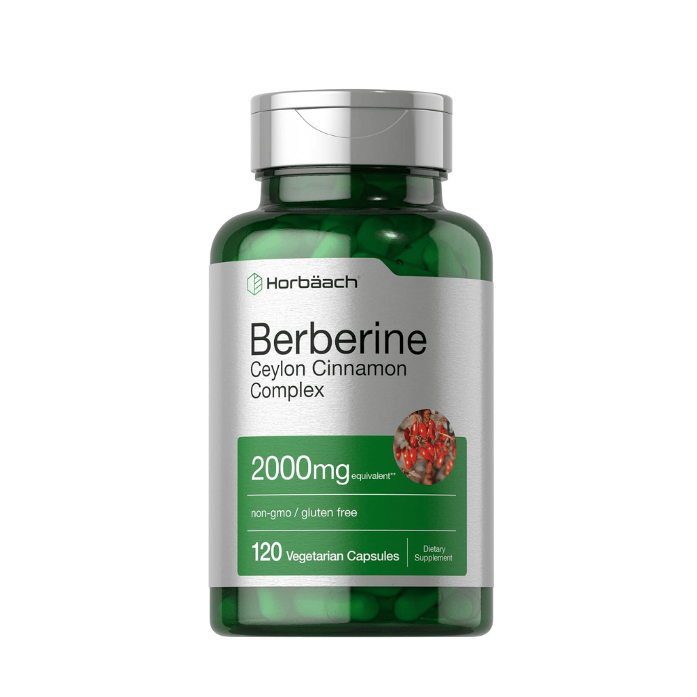 Berberina 2000mg con Canela de Ceilán Horbaach  Apoyo Metabólico 120 Cápsulas Veganas