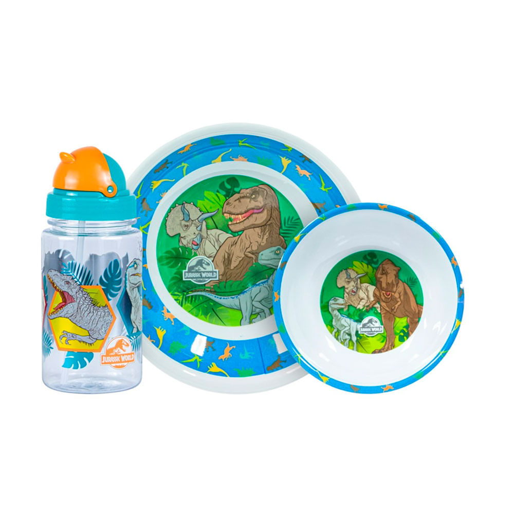 Vajilla Infantil Jurassic  Tomatodo Scool Melamine 703179