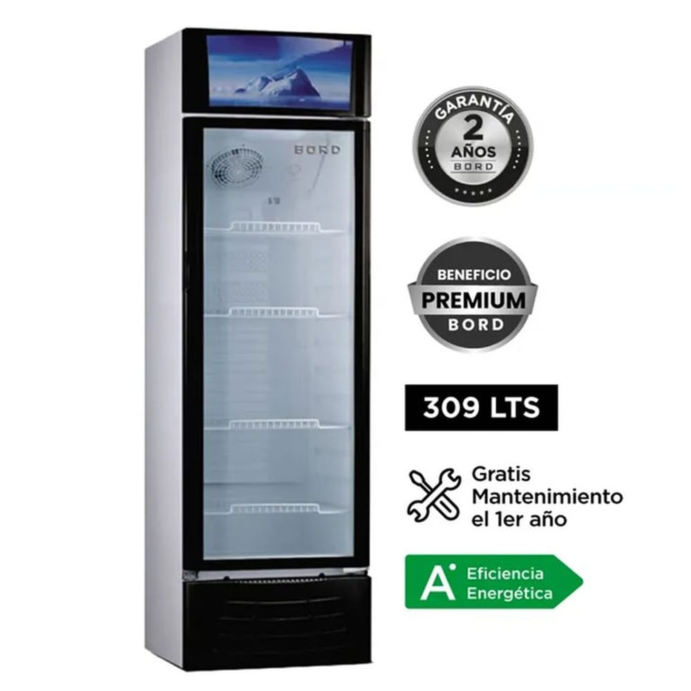 VISICOOLER VITRINA EXHIBIDORA BORD EX309-M 309 LT