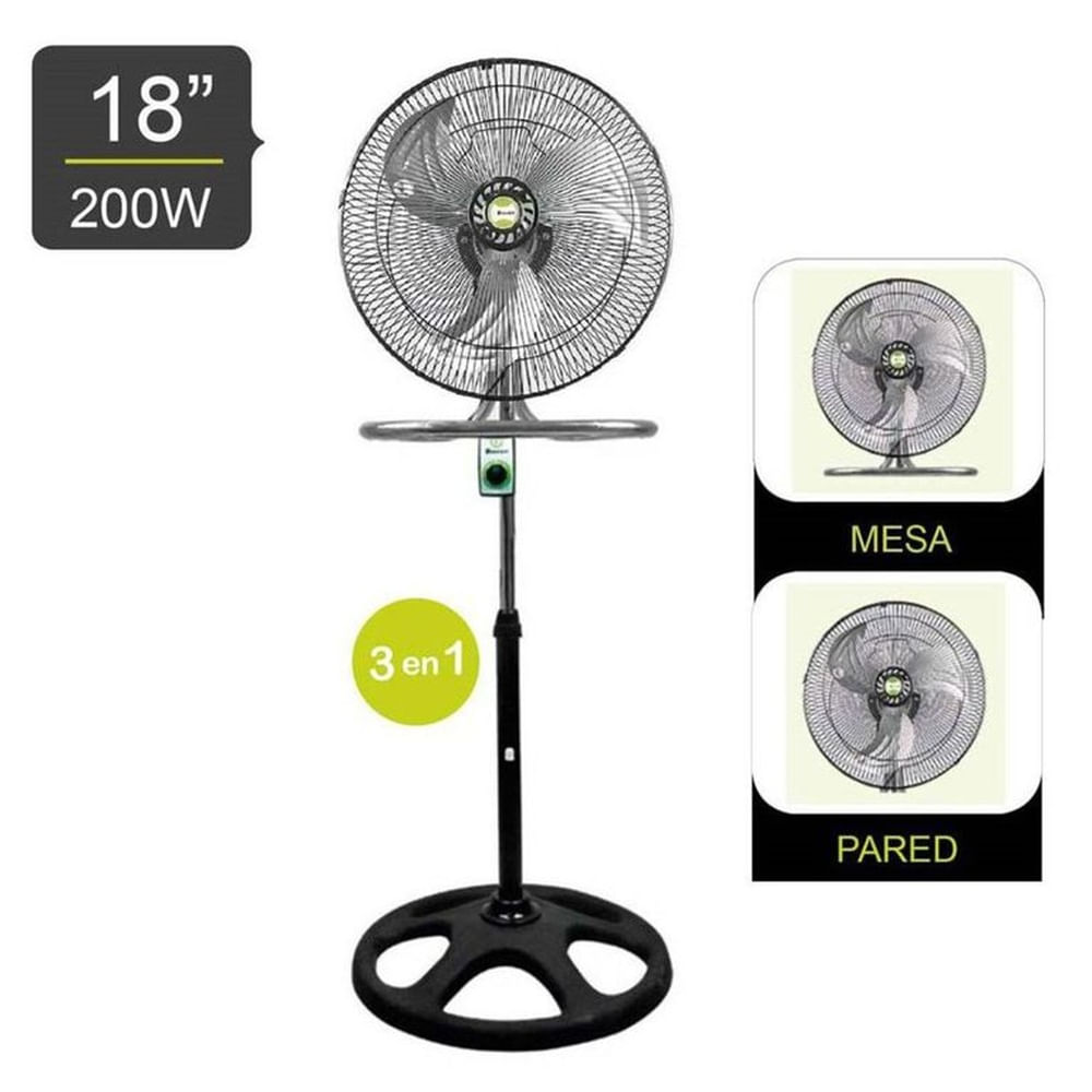 Ventilador Pedestal De 18" 200 W BK-8218VI