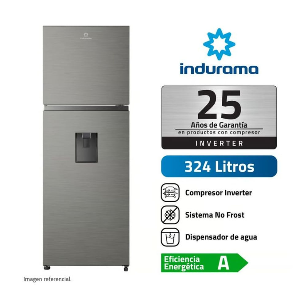 REFRIGERADORA INDURAMA RI-439DI CROMA 324L