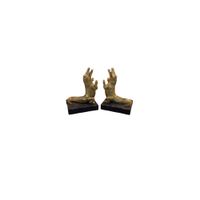 Porta Libros Decorativo Cocodrilos Dorados Set x2 - Adorno Elegante para Sala Regalo Ideal