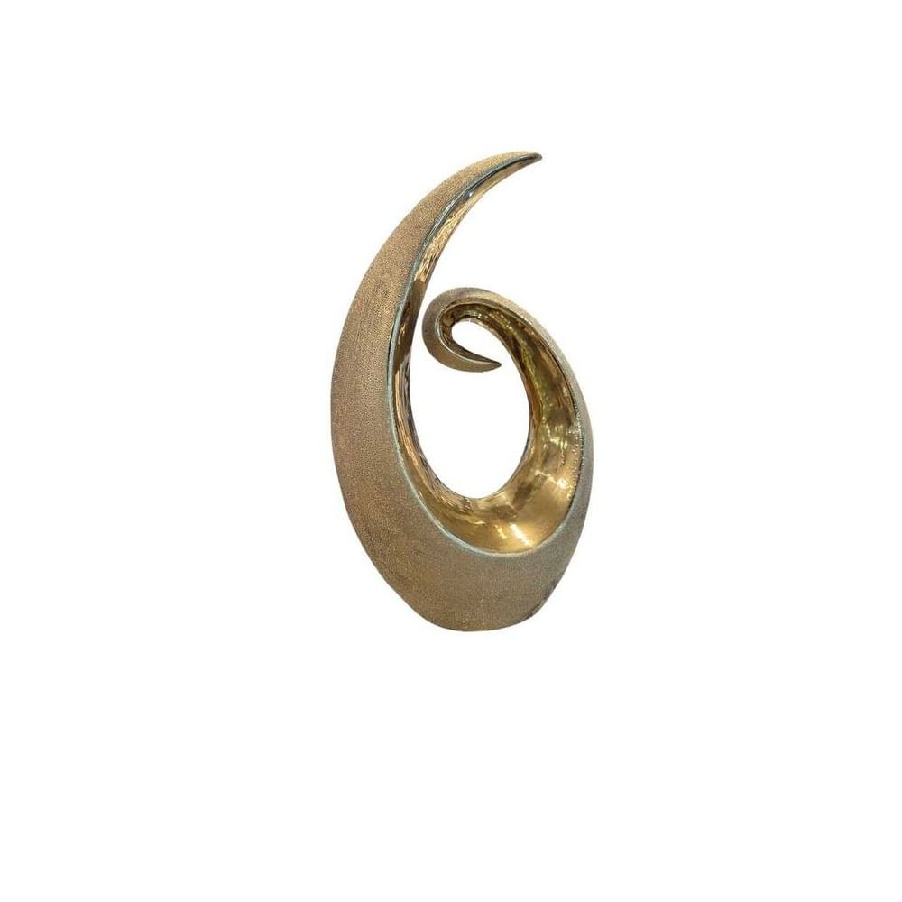 Adorno Decorativo Abstracto Dorado Diseño Moderno - Adorno Elegante para Sala Regalo Ideal